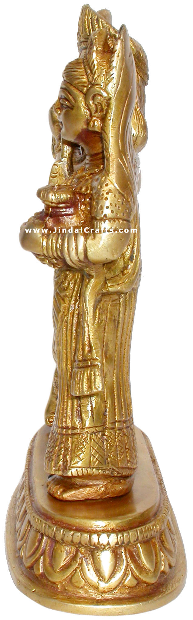 Radha Krishan Hindu Religious Statue Brass Carving Art