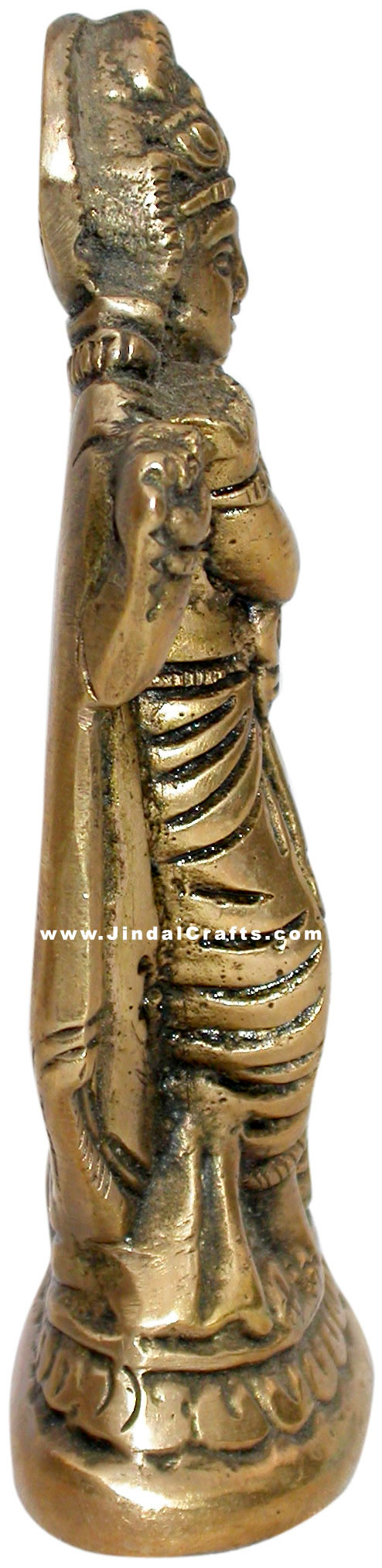Radha Krishna Indian Religious Handmade Brass Sculpture