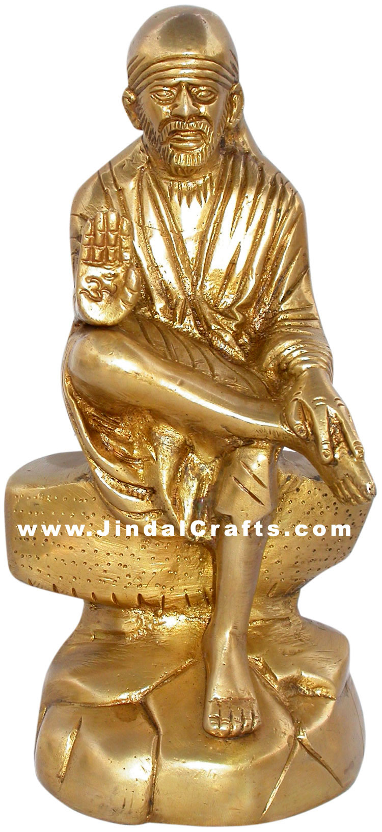 Sai Baba Indian God Brass Sculpture Hand Crafted Idols