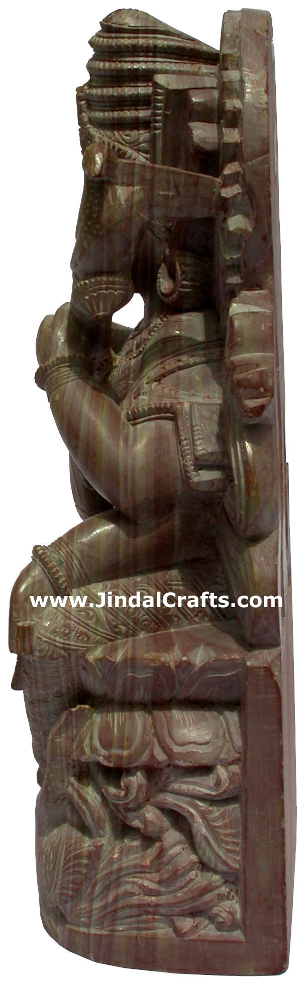 Hand Carved Hindu Goddess Saraswati Sculpture India Decor Stone Carving Crafts