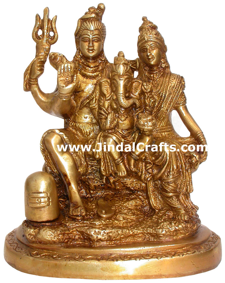 Hindu Deities God Shiva Family Paevati Ganesha India