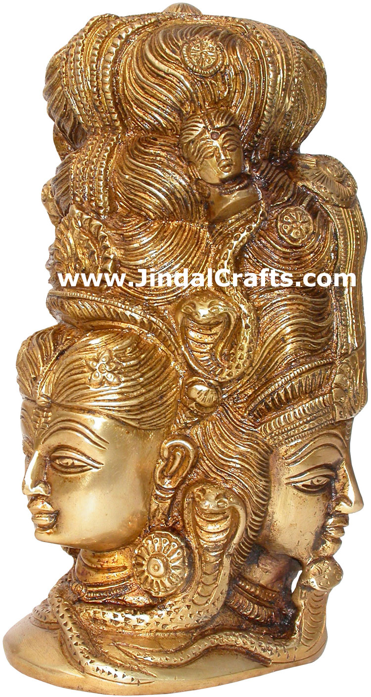 Masterpiece Exclusive Hindu Deity Shiva Parvati India Brass Statue Idol Figure