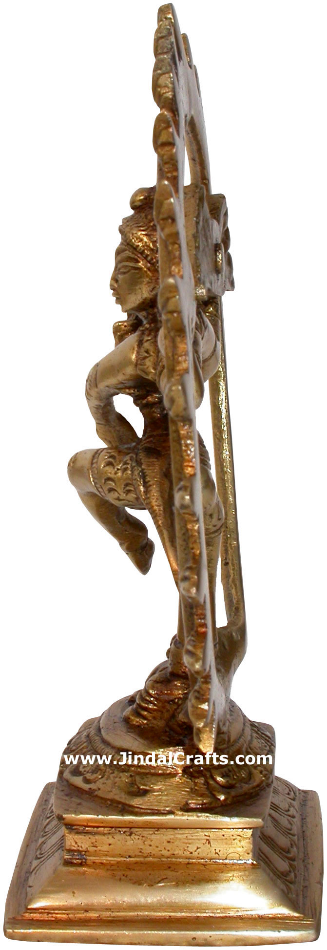 Hindu Deities God Shiva as Natraj India Brass Carving Handicraft Home Decor Arts