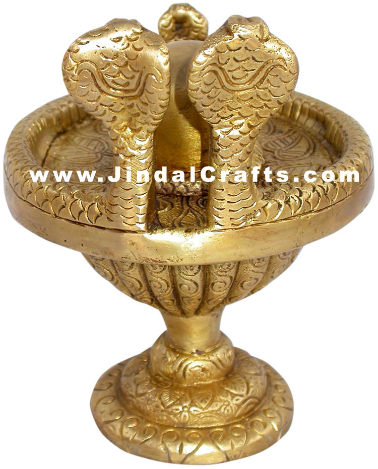Shivlinga Indian Religious Brass Sculpture Idol Statue Lord Shiva Brass Artifact