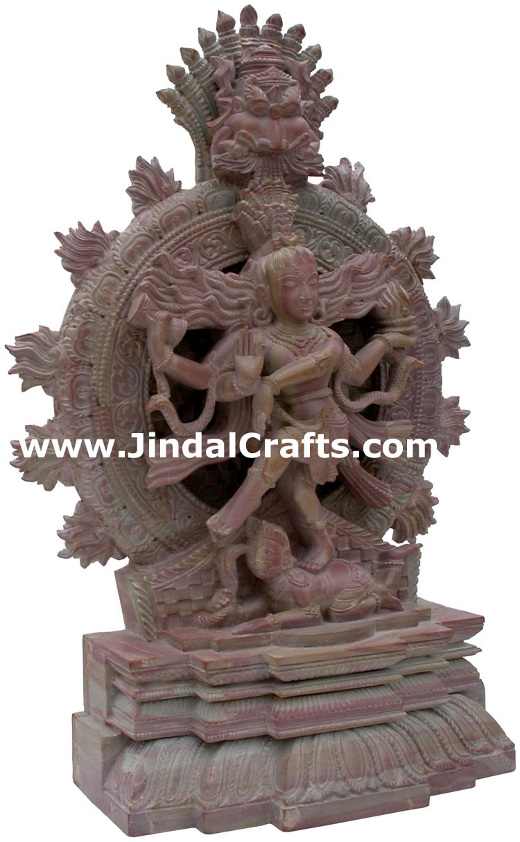 Lord Shiva Natraja Hand Carved Stone Statue Sculpture Figure Hindu Religious Art