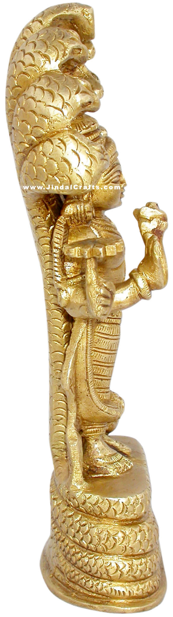 Vishnu Indian God Brass Sculpture Handmade Arifact Arts