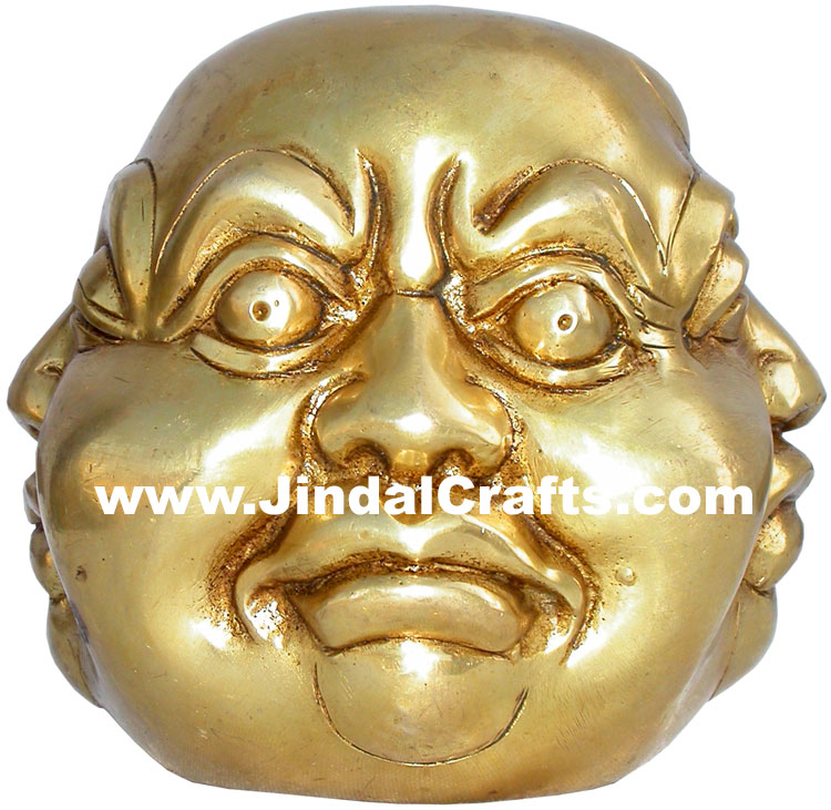 Handmade Brass Laughing Happy Man Moods Home Decor Prosperity Indian Handicrafts