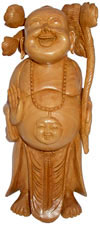 Hand Crafted Laughing Buddha Feng Shui Good Luck Vaastu