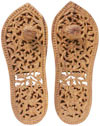Lord Vishnu Feet Mark - Hand Carved Wooden Religious