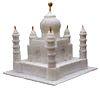 White Marble Handmade Taj Mahal Replica India Stone Art