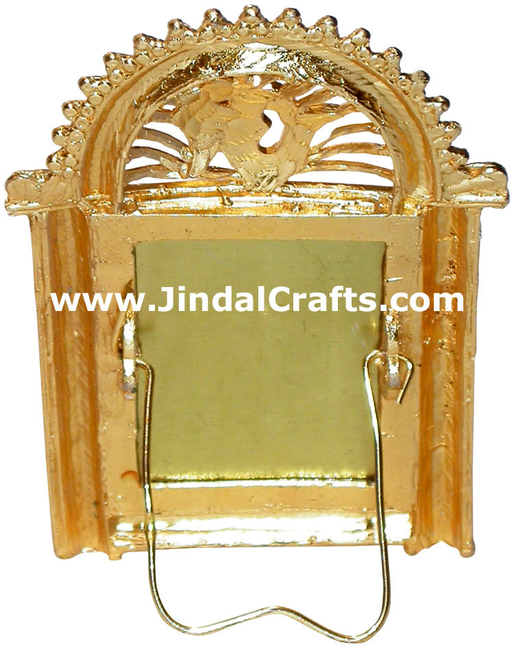 Krishna - Brass Carved Picture Frame
