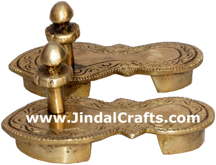 Charan Paduka Bharat Vishnu Hindu God Ritual Items Arts