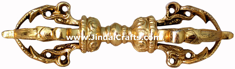 Tiberan Dorje Hand Carved Indian Art Craft Handicraft Home Decor Brass Figurine