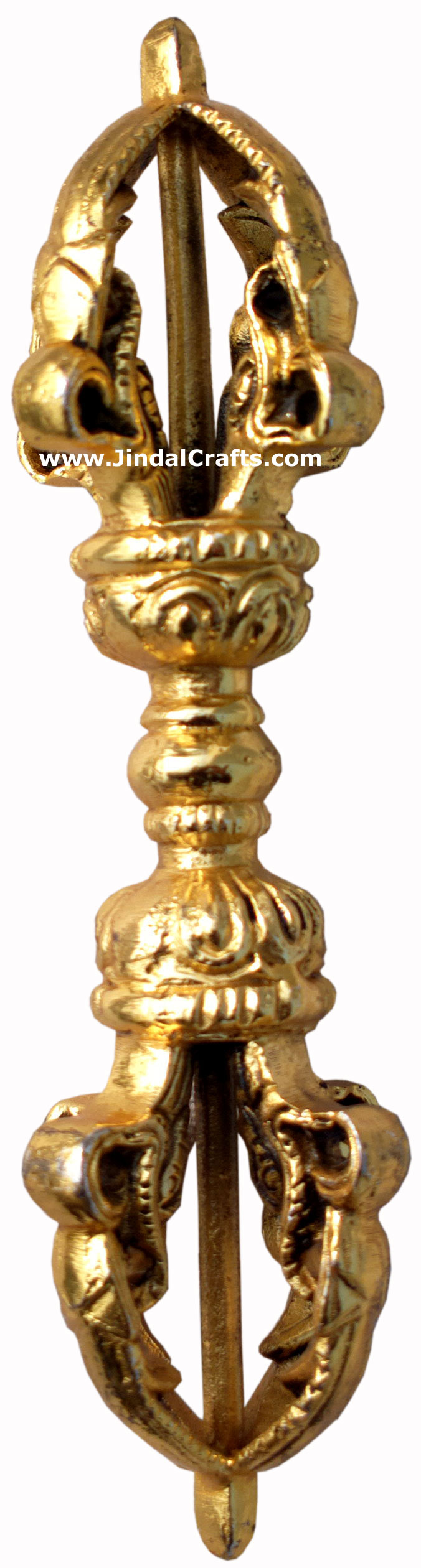 Tiberan Dorje Hand Carved Indian Art Craft Handicraft Home Decor Brass Figurine