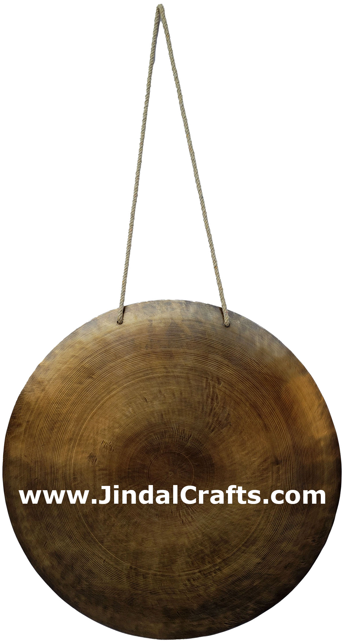 Hand Beaten Gong Bronze Bell India Buddhist Handicrafts