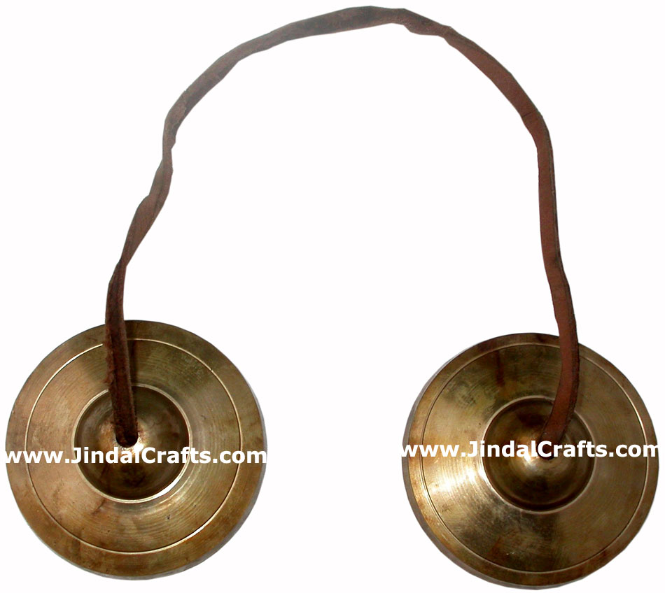 Tibetan Manjira - Indian Art Craft Handicraft Artifact