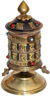 Prayer Wheel Tibetan Buddhism Religious Ritual Crafts