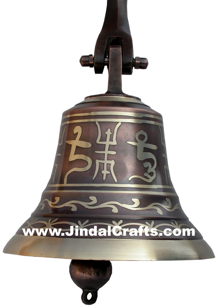 Handcarved Brass Bronze Five Metals Seven Metals Singing Bell India Buddhism