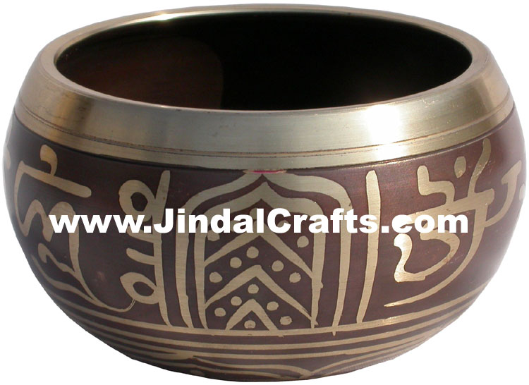 Handcarved Brass Bronze Five Metals Seven Metals Singing Bowl Buddhisht Crafts