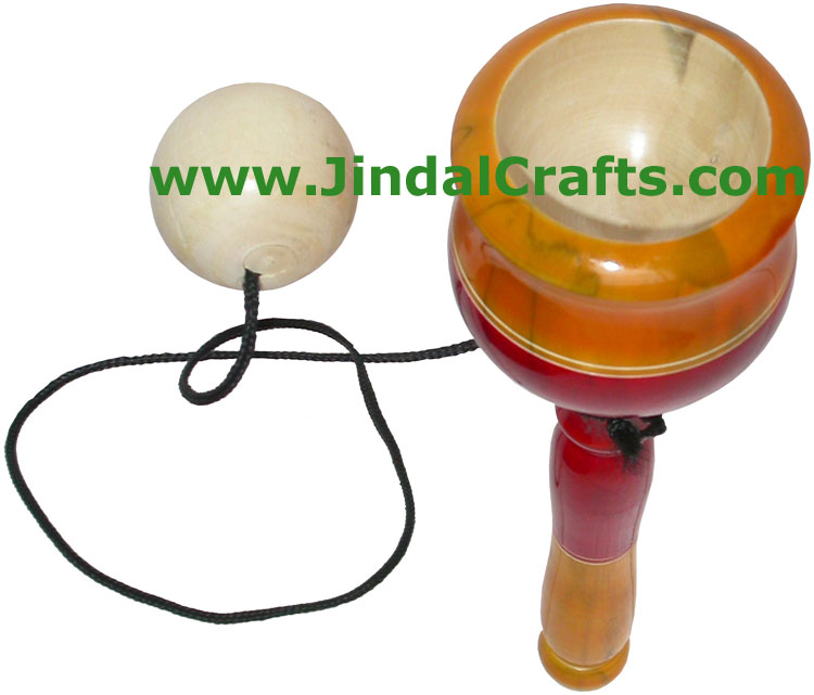 Cup and Ball - Handmade Wooden Toy from India