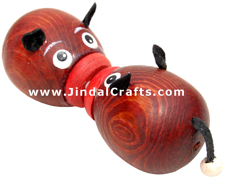 Handmade Wooden Mouse Toy India Traditional Toys