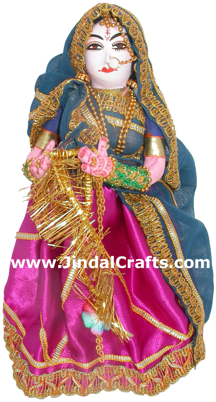 Handmade Traditional Costume Doll India - Clapping Lady