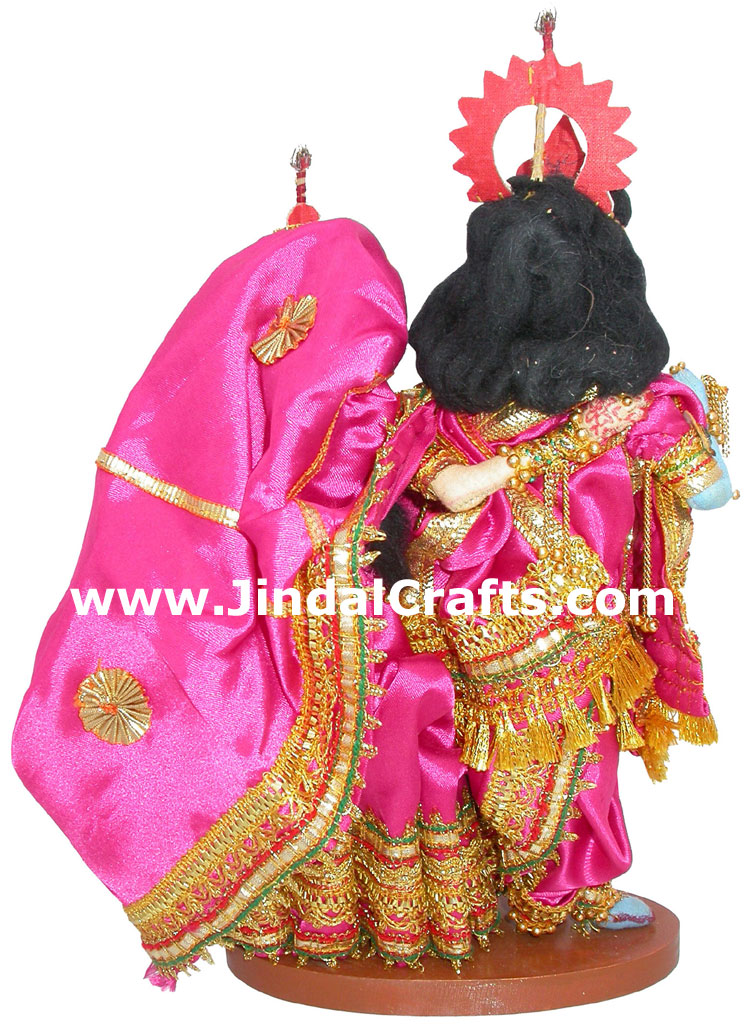 Handmade Traditional Costume Doll India - Radha Krishna