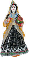 Handmade Traditional Indian Collectible Costume Doll Home Decor Artifact Figures
