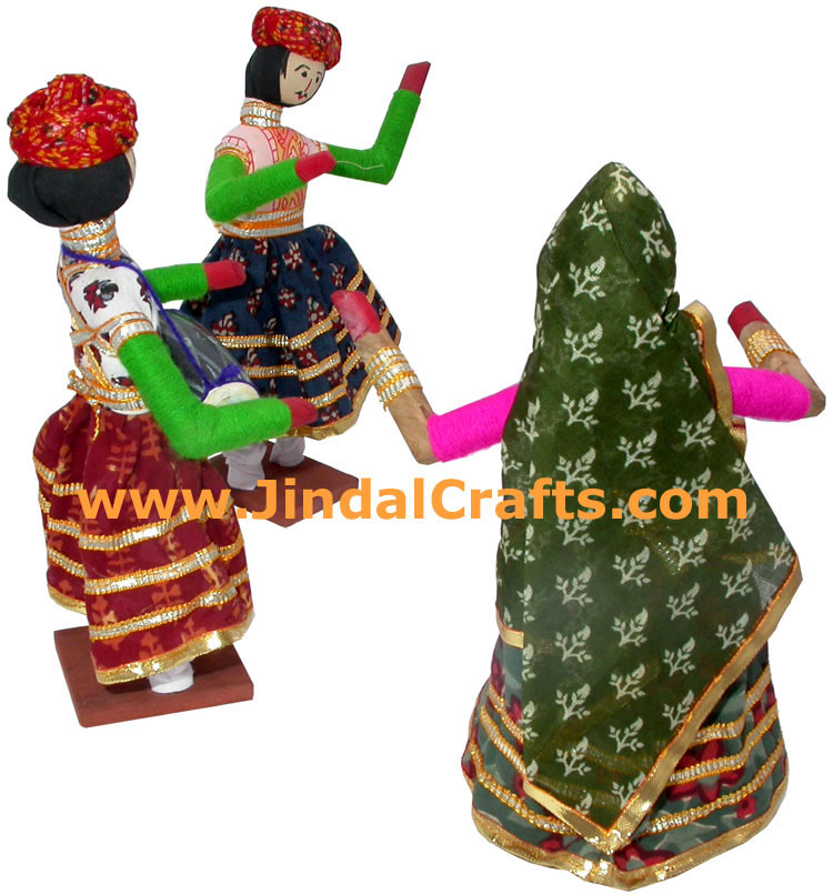 Handmade Traditional Dolls India Art - Group Folk Dance