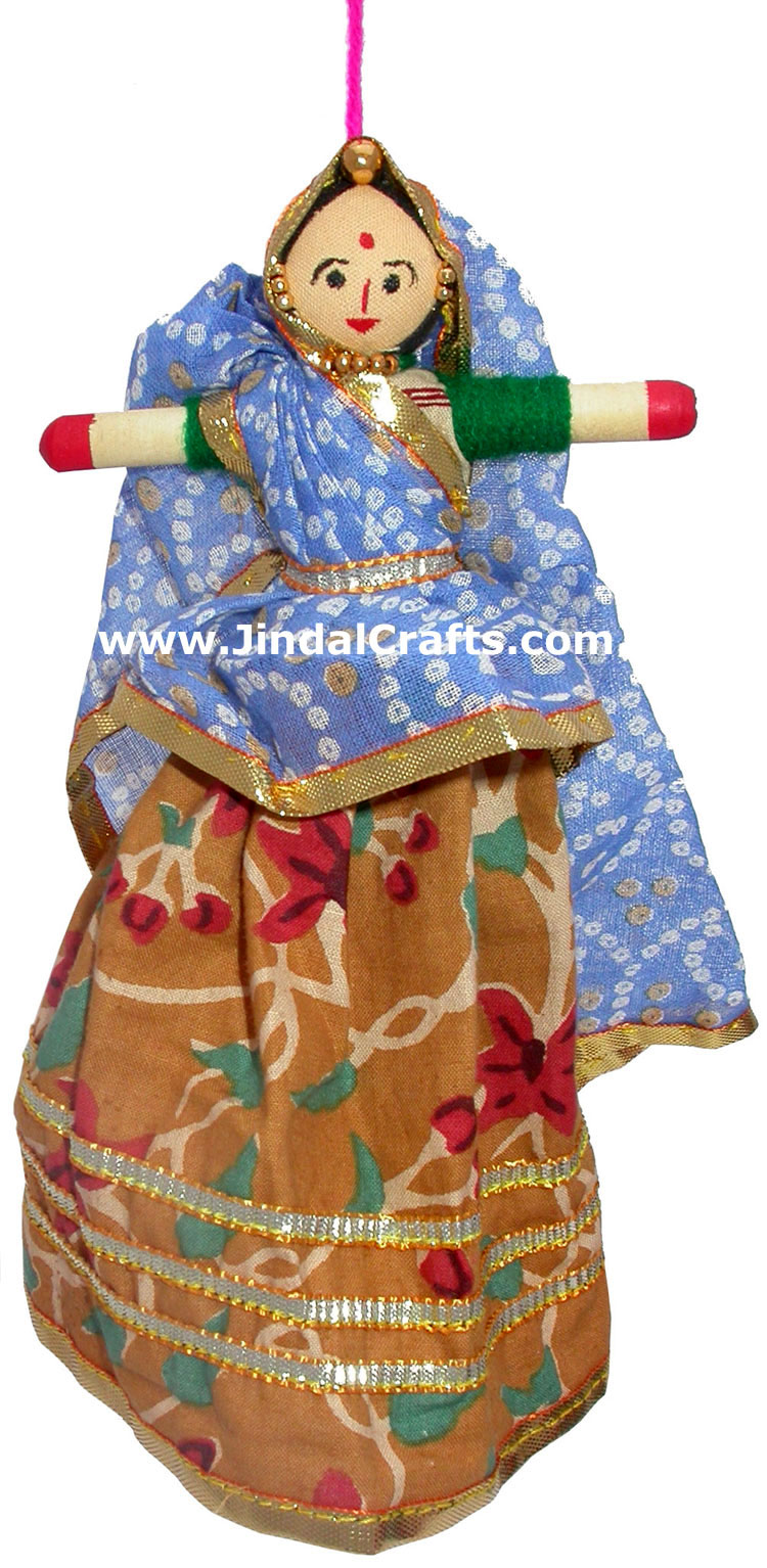 Handmade Traditional Hanging Doll Indian Art Decorative