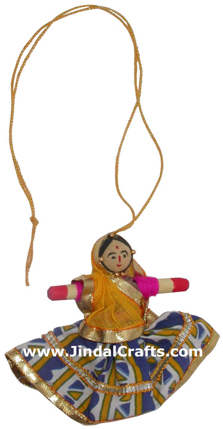 Handmade Traditional Hanging Doll Indian Art Home Decor Handicrafts Souvenirs