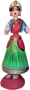 Papier Mache Made Traditional Dancing Doll - Handmade Art