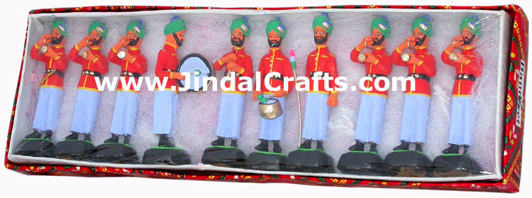 Sikh Band Set of India Dolls Handmade Unique Figures India Handicraft Home Decor