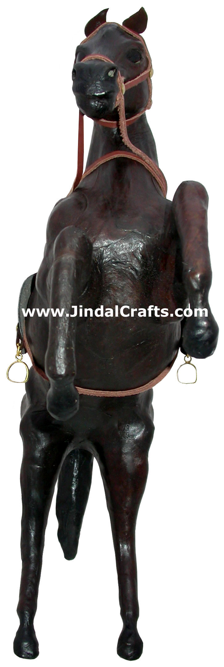 Horse - Handmade Stuffed Leather Animals Toys India Art