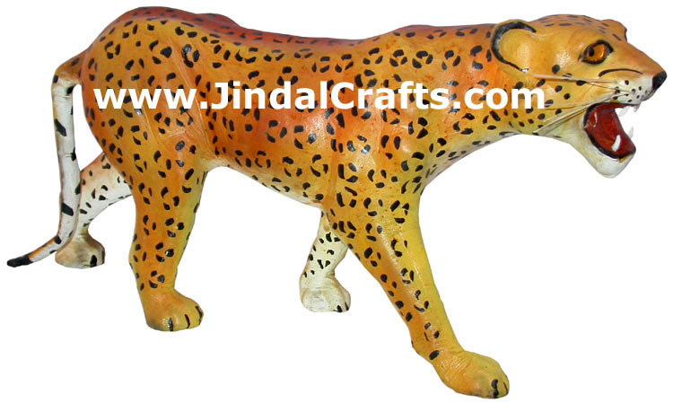 Tiger - Handmade Papier Mache Animals Toys India Art