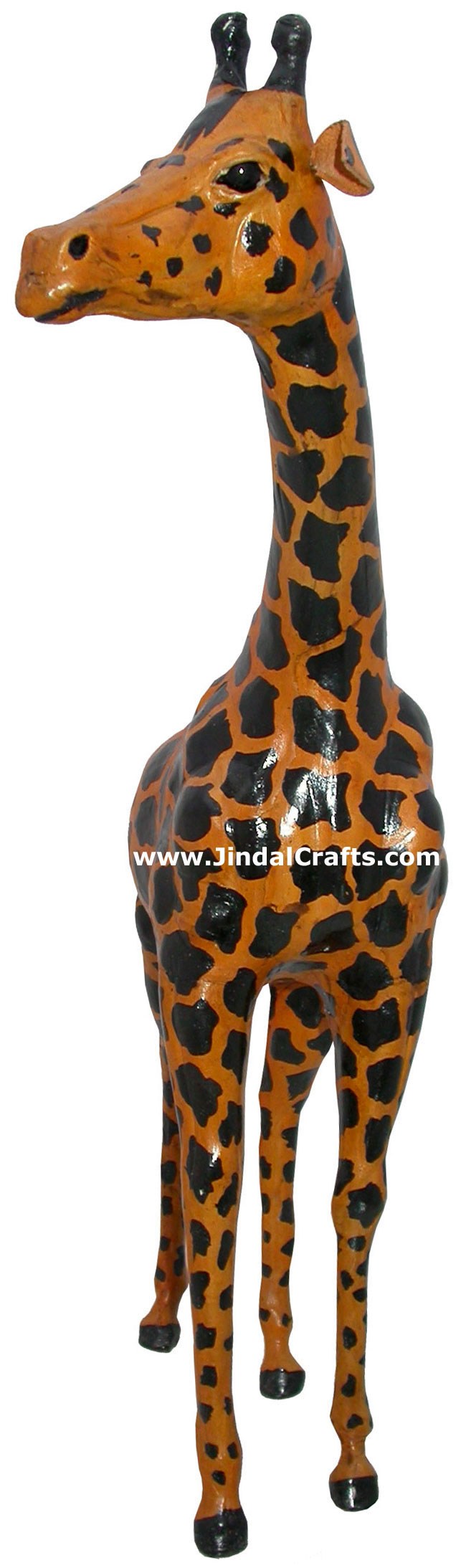 Giraffe Handmade Stuffed Leather Animals Toys India Art