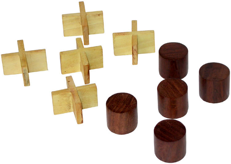Tic Tac Toe - Handmade Wooden Traditional Game
