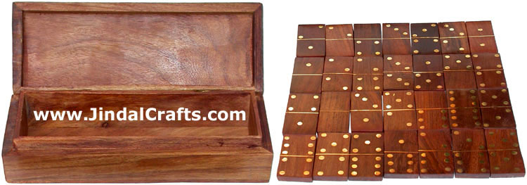 Double Six Domino - Handmade Wooden Game