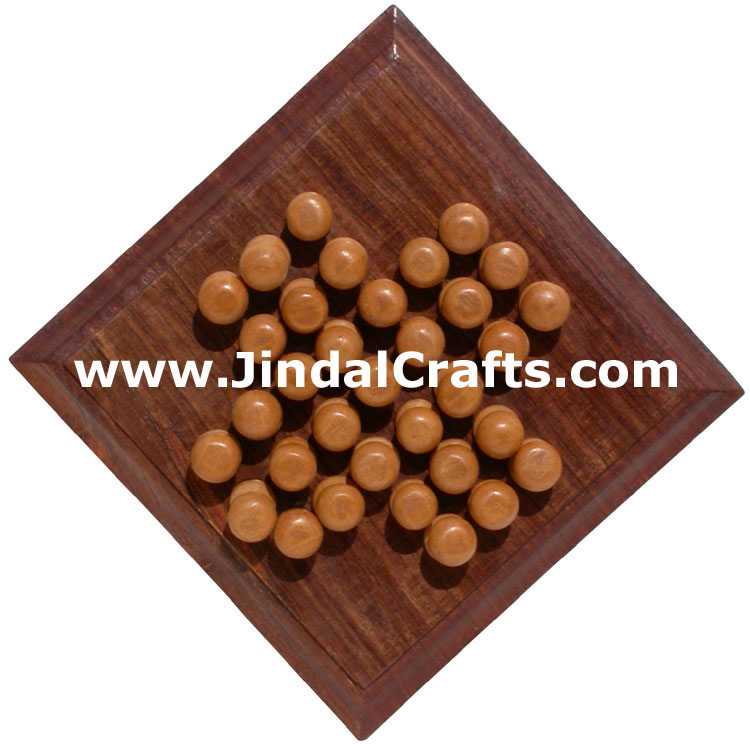 Solitaire - Handmade Wooden Traditional Game