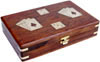 Double Card / Dice Box - Indian Traditional Wooden Game