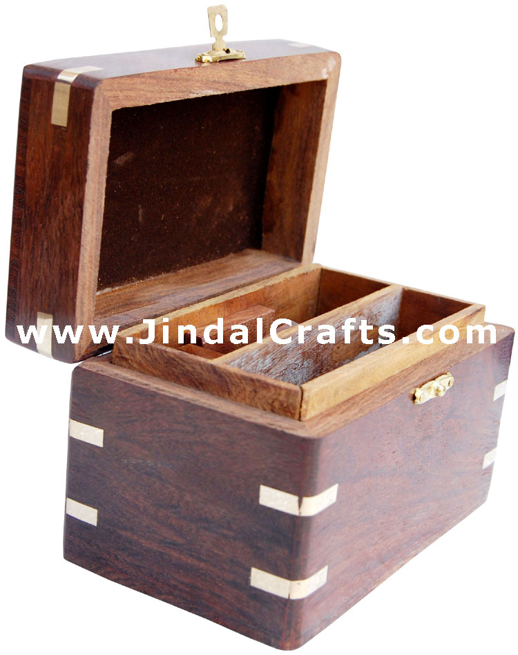 Double Six Domino Box - Indian Traditional Wooden Game