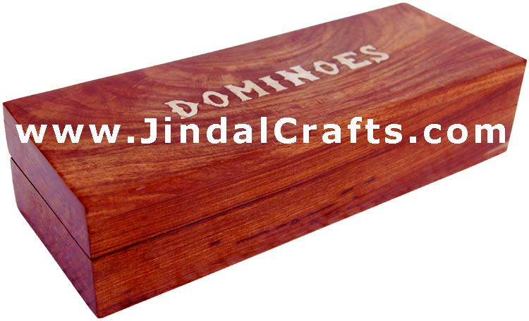 Double Six Dominos Set Indian Traditional Wooden Games