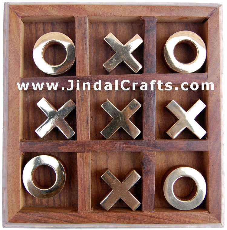 Tic Tac Toe - Indian Traditional Wooden Game