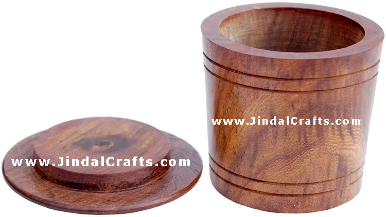 Dice Templar - Indian Traditional Wooden Game Wood Dice Cup
