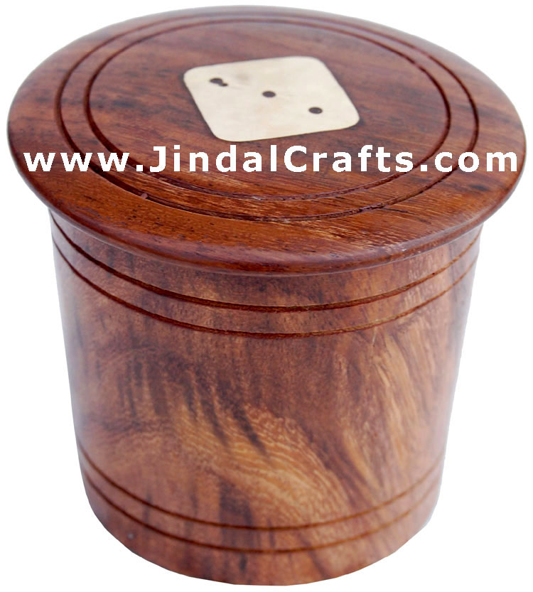 Dice Templar - Indian Traditional Wooden Game Wood Dice Cup