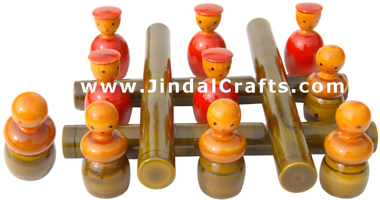 Tic Tac Toe - Handmade Handpainted Wooden Indian Game