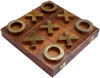 Tic Tac Toe Game Traditional Wood Hand Crafted India