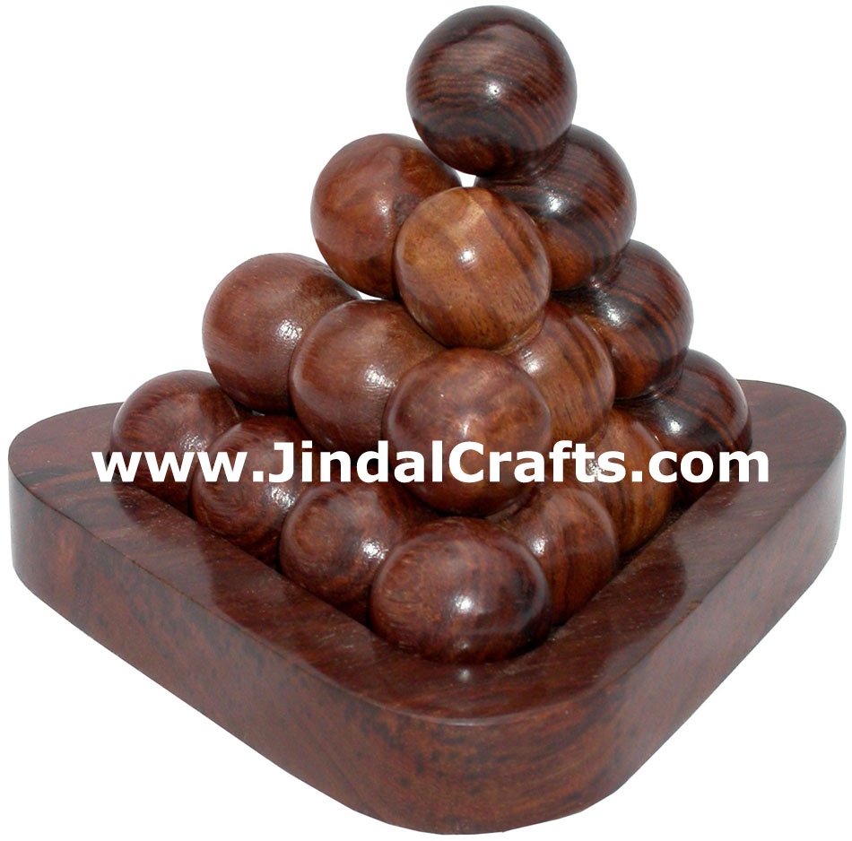 Wooden Puzzle Game Indian Art Craft Handicraft Traditional Hobbies Vintage Toys