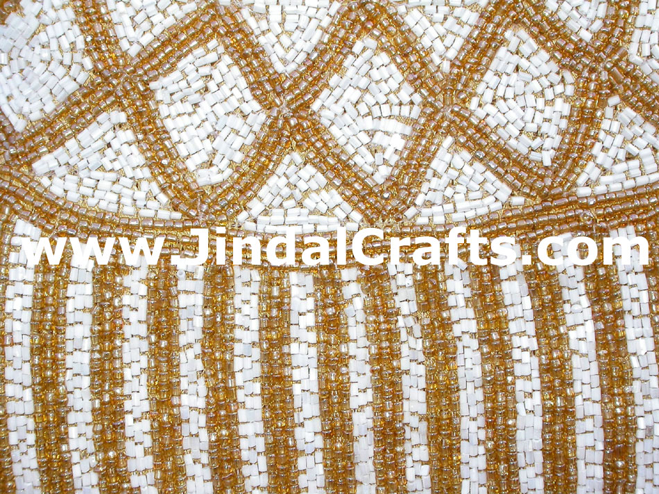 Hand Embroidered Beaded Traditional Shoulder Purse from India