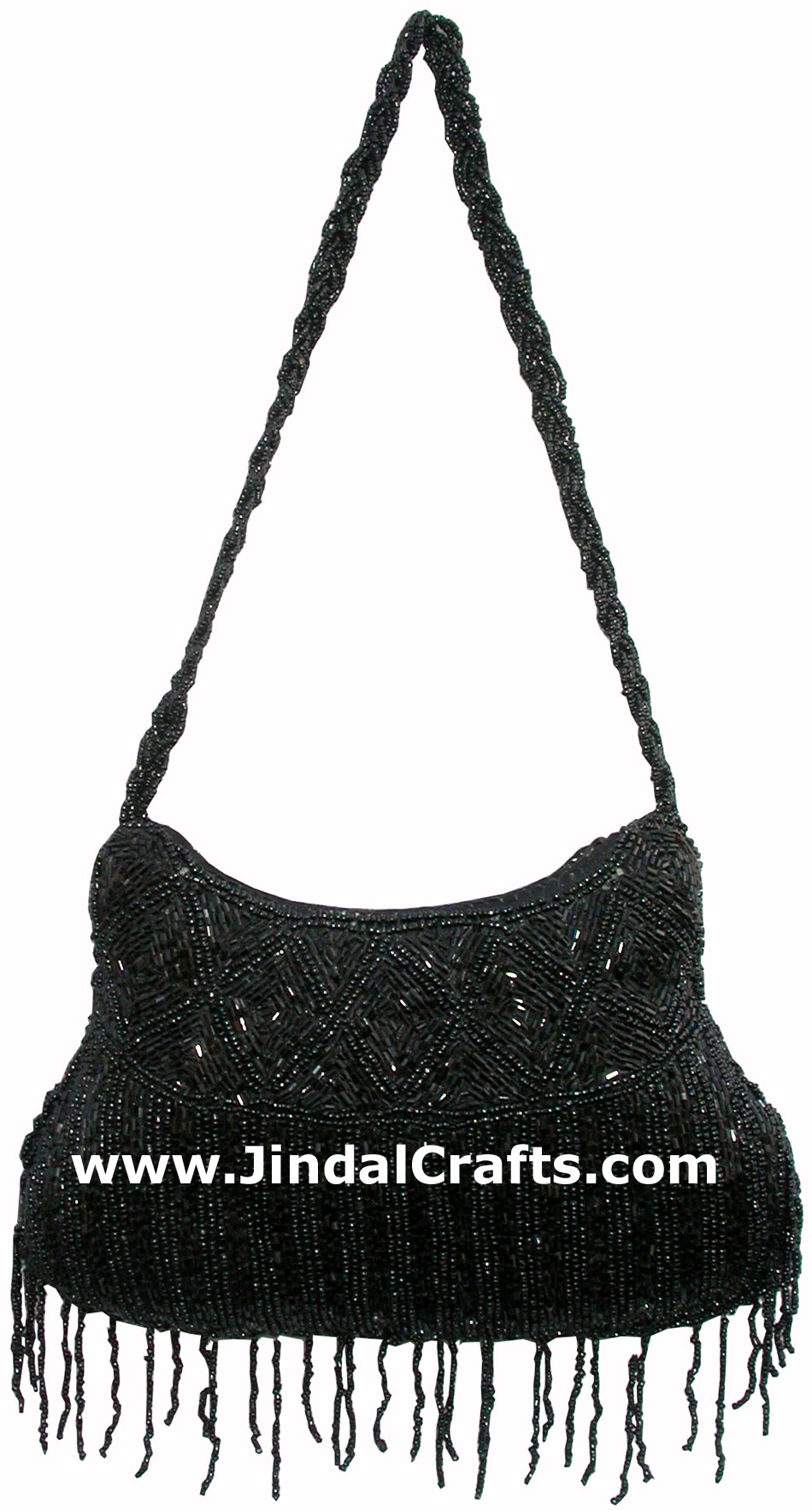 Hand Embroidered Beaded Traditional Shoulder Purse from India